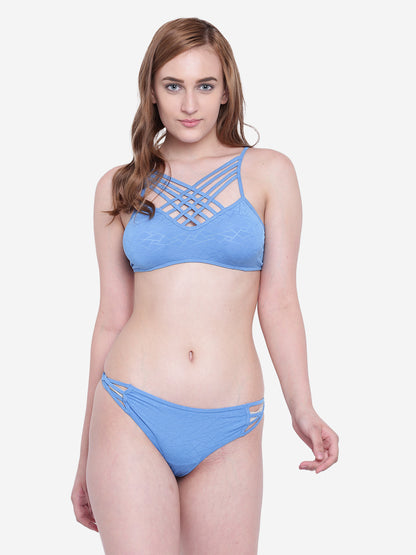 La Intimo Women's Luxury Core Full Coverage Bikini Set with Thongs, offering comfort and elegance for beachwear, available in a multi-pack of 2.