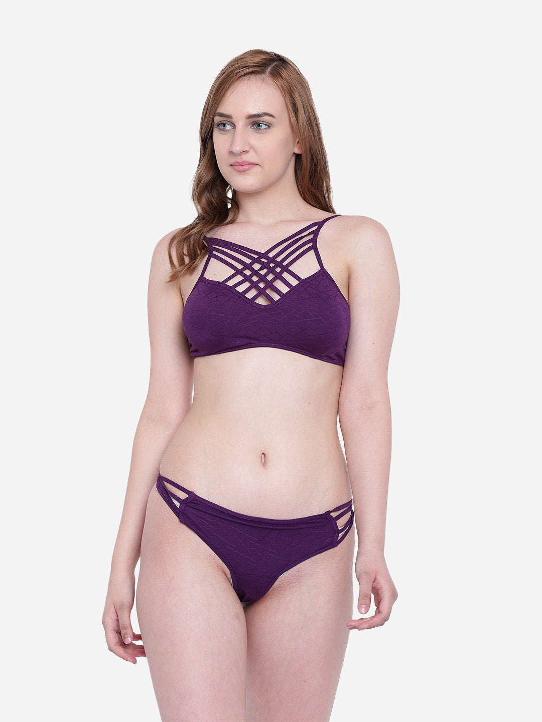 La Intimo Women's Luxury Core Full Coverage Bikini Set with Thongs, offering comfort and elegance for beachwear, available in a multi-pack of 2.