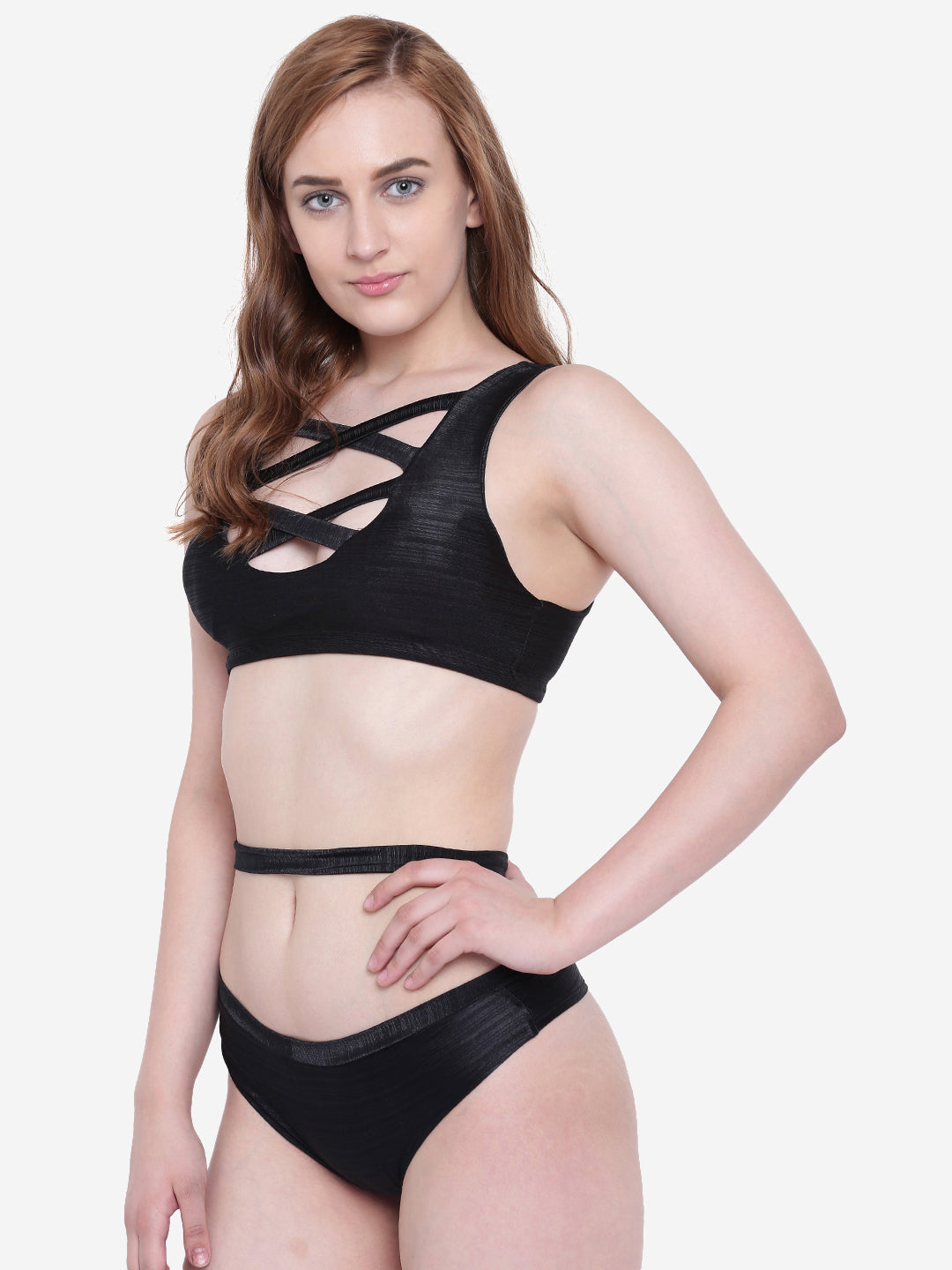 La Intimo Women's Luxury Liquidate Bikini Set, including a bralette and thongs, offering stylish and comfortable beachwear, available in a multi-pack of 2.