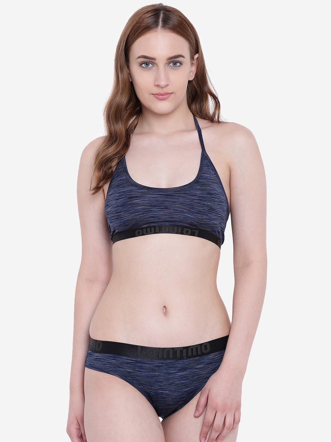 La Intimo Women's Luxury Liquidate Bikini Set, including a sports bra and bikini brief, offering stylish and comfortable beachwear, available in a multi-pack of 2.