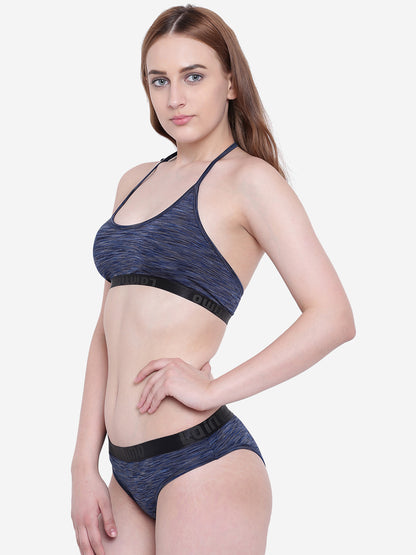 La Intimo Women's Luxury Liquidate Bikini Set, including a sports bra and bikini brief, offering stylish and comfortable beachwear, available in a multi-pack of 2.