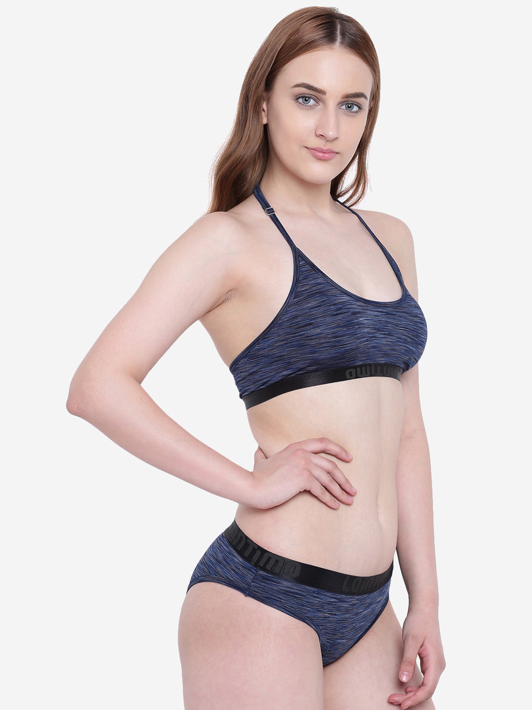 La Intimo Women's Luxury Liquidate Bikini Set, including a sports bra and bikini brief, offering stylish and comfortable beachwear, available in a multi-pack of 2.