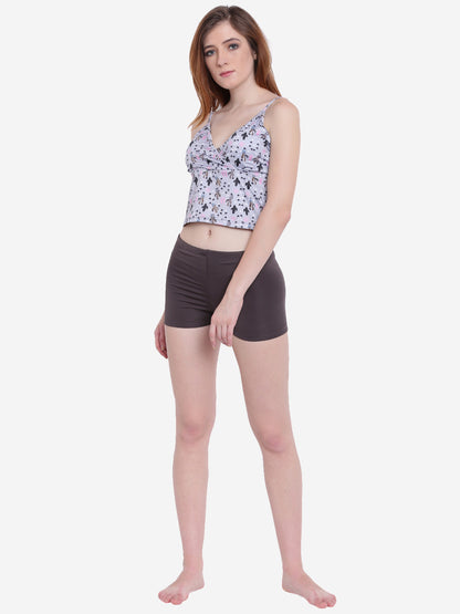 La Intimo Women's Luxury Liquidate Full Coverage Bikini Set with Trunks, offering comfort and elegance for beachwear, available in a multi-pack of 2.