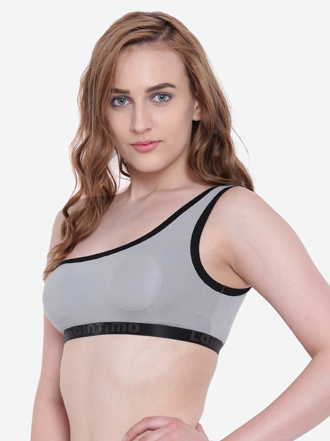 La Intimo Women's Luxury Liquidate One Shoulder Bikini Upper, offering a trendy and stylish design for beachwear, available in a single pack.