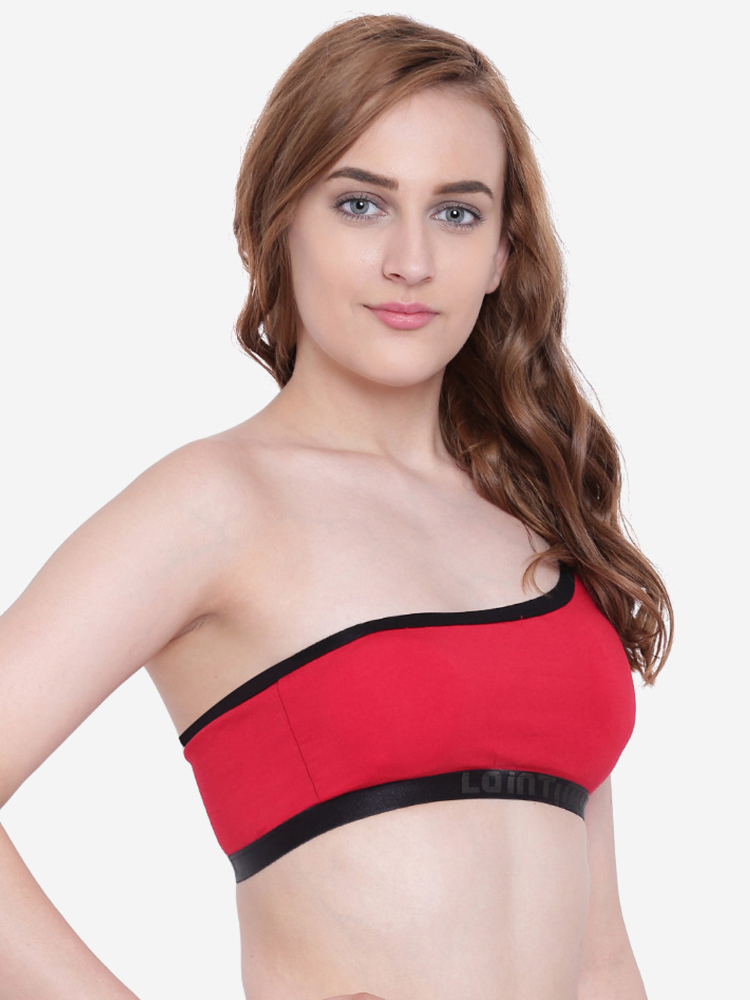 La Intimo Women's Luxury Liquidate One Shoulder Bikini Upper, offering a trendy and stylish design for beachwear, available in a single pack.