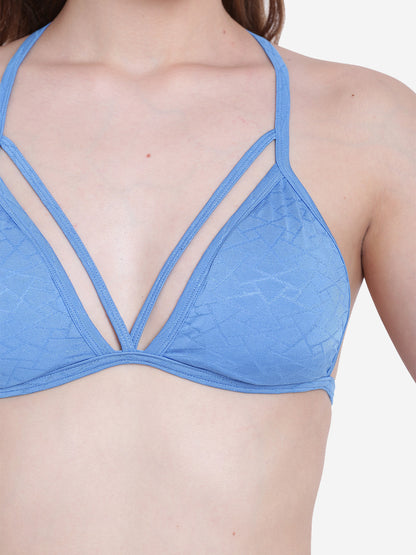 La Intimo Women's Luxury Core Full Coverage Bikini Upper, offering a supportive and elegant design for beachwear, available in a single pack.