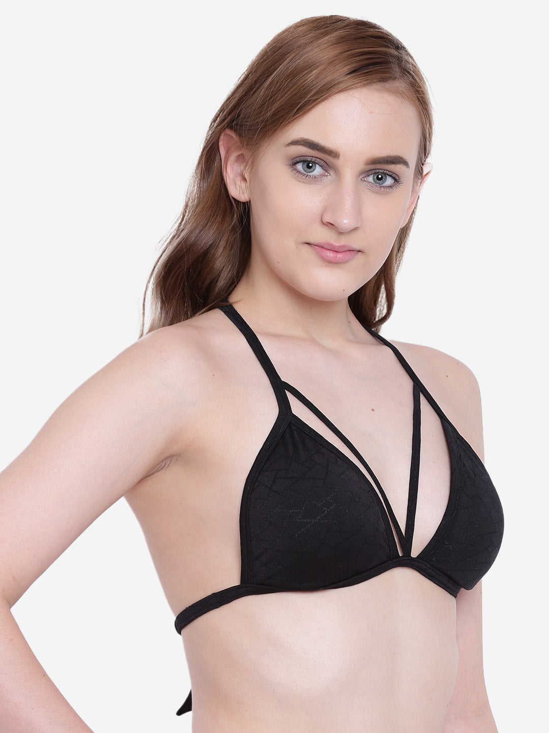 La Intimo Women's Luxury Core Full Coverage Bikini Upper, offering a supportive and elegant design for beachwear, available in a single pack.
