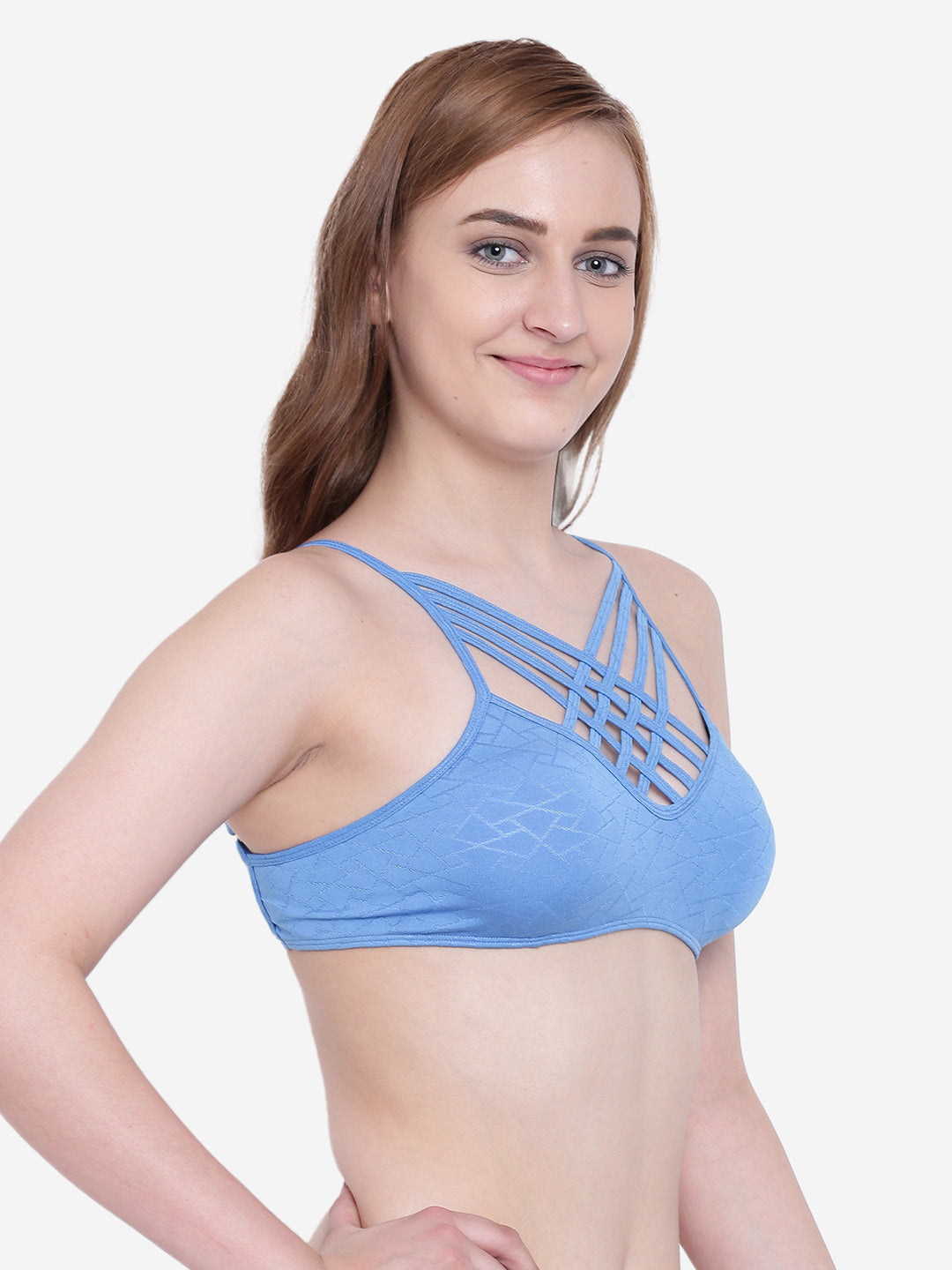 La Intimo Women's Luxury Core Full Coverage Bikini Upper, offering a stylish and supportive design for beachwear, available in a single pack.