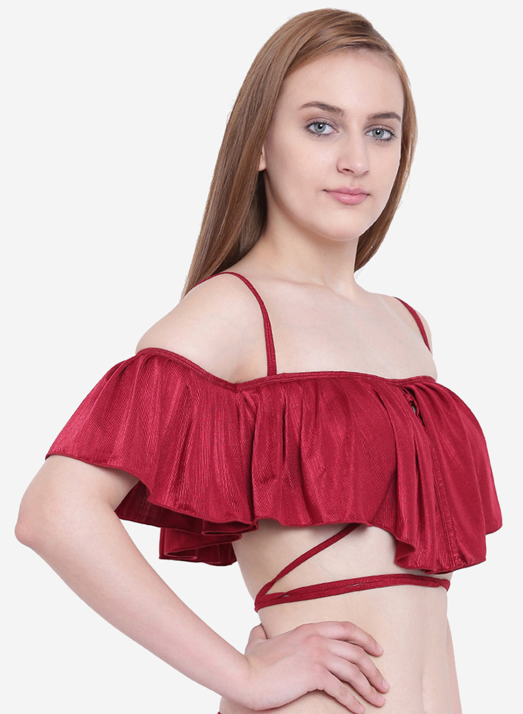 La Intimo Women's Luxury Liquidate Full Coverage Bikini Upper, providing a stylish and comfortable fit for beachwear, available in a single pack.