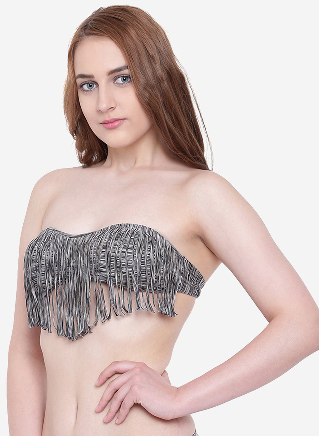 La Intimo Women's Luxury Liquidate Off Shoulder Bikini Upper, offering an elegant and stylish design for beachwear, available in a single pack.