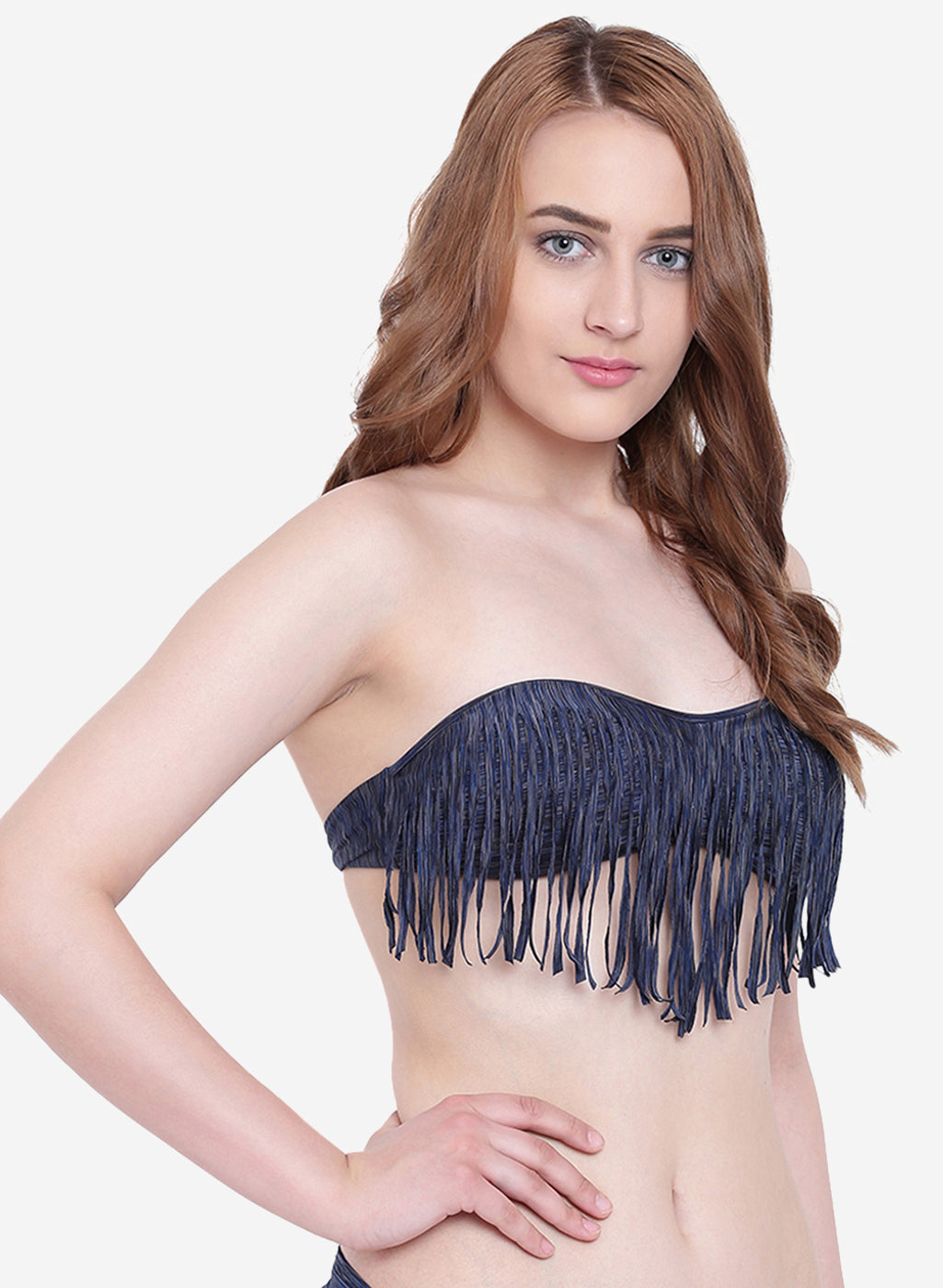 La Intimo Women's Luxury Liquidate Off Shoulder Bikini Upper, offering an elegant and stylish design for beachwear, available in a single pack.