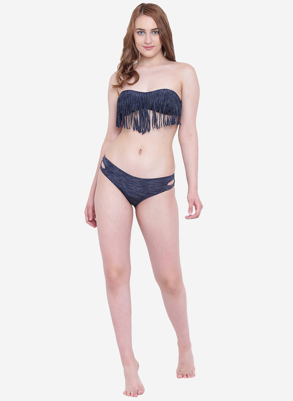 La Intimo Women's Luxury Liquidate Off Shoulder Bikini Upper, offering an elegant and stylish design for beachwear, available in a single pack.