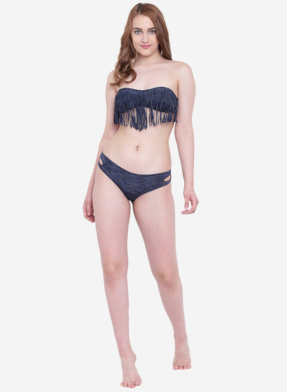 La Intimo Women's Luxury Liquidate Off Shoulder Bikini Upper, offering an elegant and stylish design for beachwear, available in a single pack.