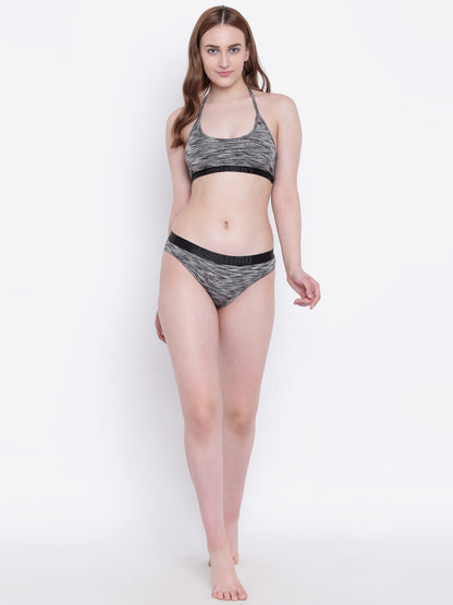 La Intimo Women's Luxury Liquidate Sports Bra Bikini Upper, offering a supportive and stylish design for beachwear, available in a single pack.