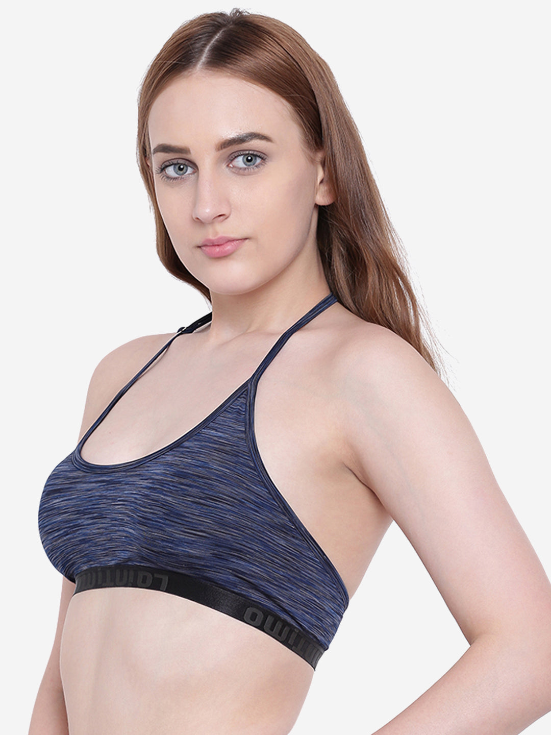 La Intimo Women's Luxury Liquidate Sports Bra Bikini Upper, offering a supportive and stylish design for beachwear, available in a single pack.