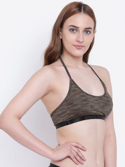 La Intimo Women's Luxury Liquidate Sports Bra Bikini Upper, offering a supportive and stylish design for beachwear, available in a single pack.