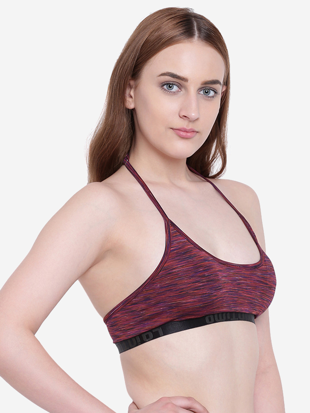 La Intimo Women's Luxury Liquidate Sports Bra Bikini Upper, offering a supportive and stylish design for beachwear, available in a single pack.