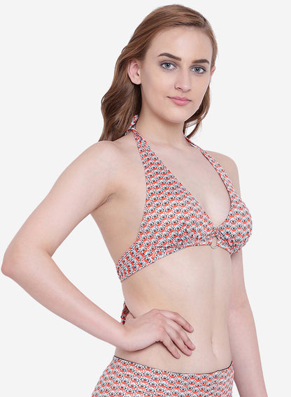 La Intimo Women's Luxury Liquidate Halter Neck Bikini Upper, offering a chic and comfortable fit for beachwear, available in a single pack.