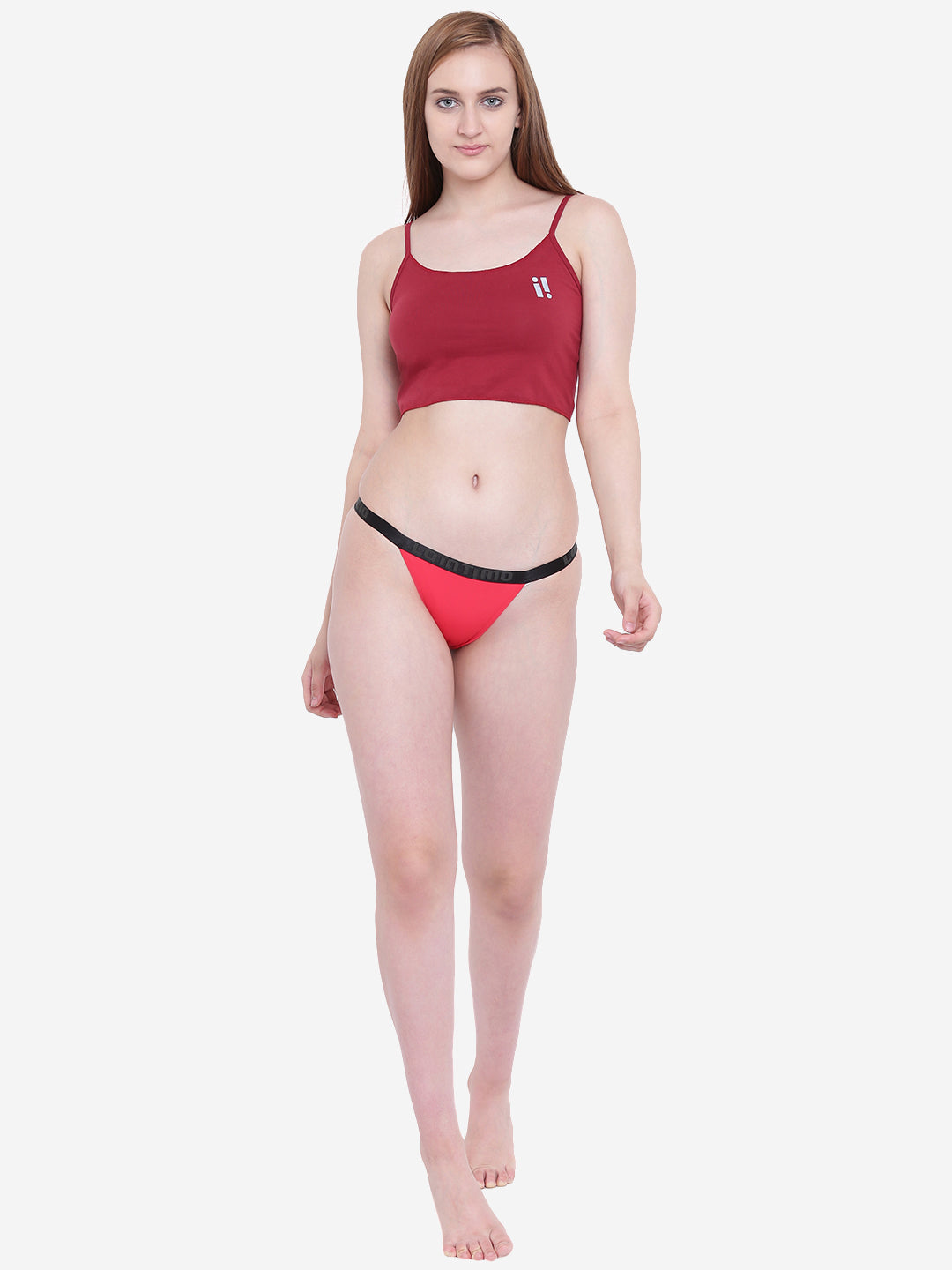 La Intimo Women's Premium Liquidate Thong, designed for comfort and style with a sleek fit, available in a single pack.