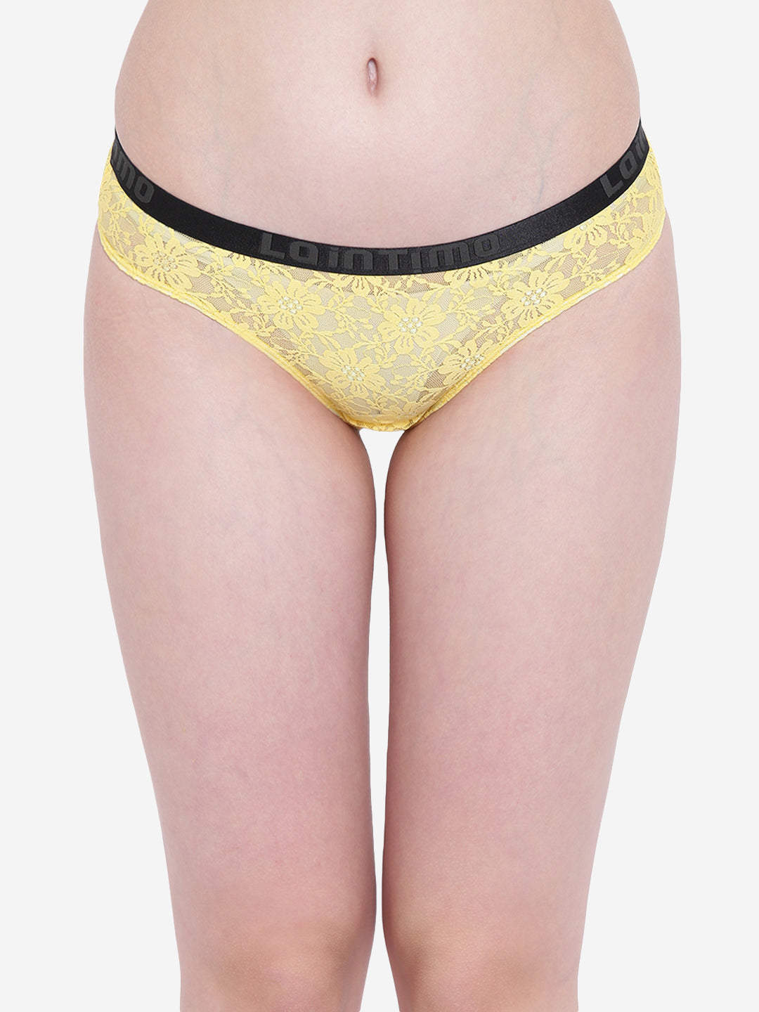 Nylon Lace Brief Panty - Bloom