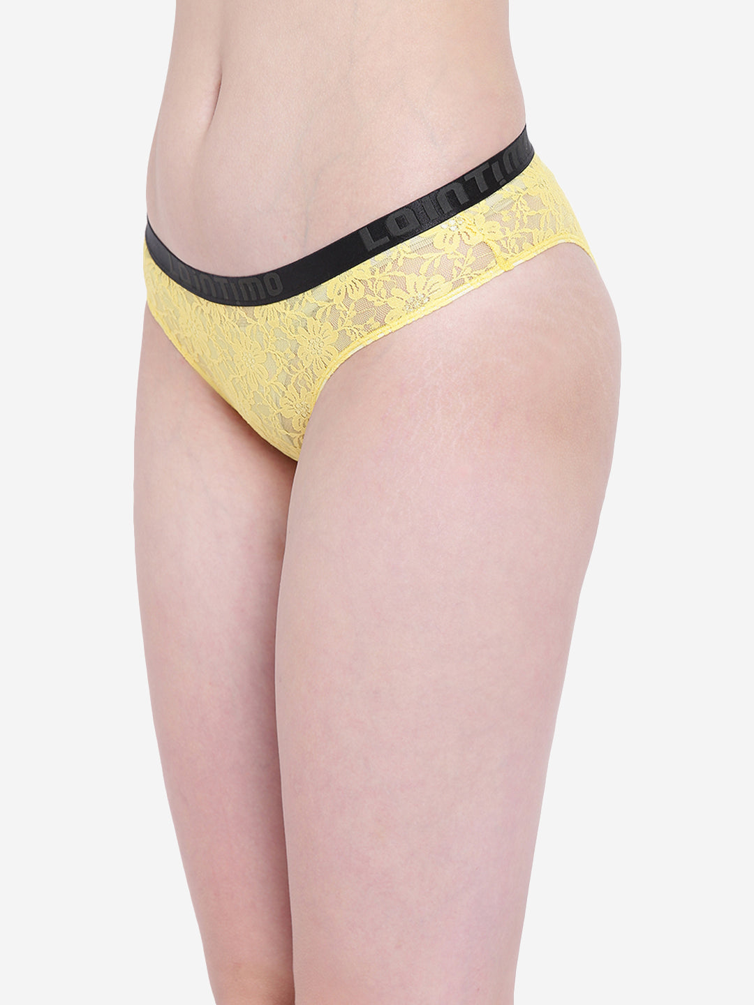 Nylon Lace Brief Panty - Bloom