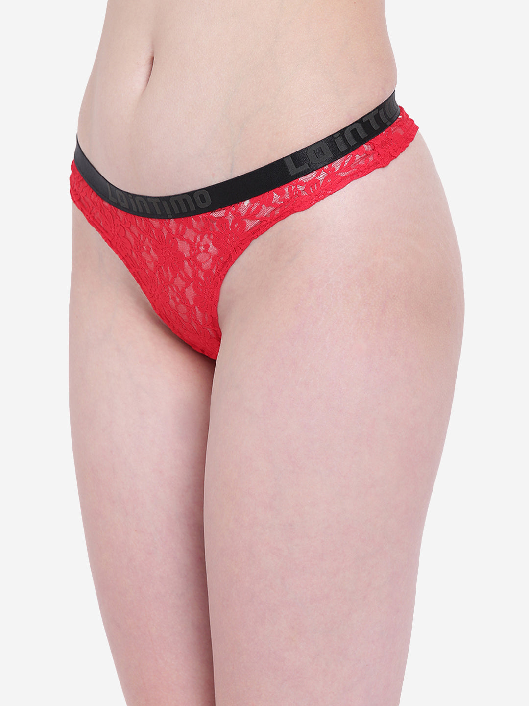 La Intimo Women's Premium Liquidate Thong, featuring a soft, comfortable fit and elegant design, perfect for daily wear.