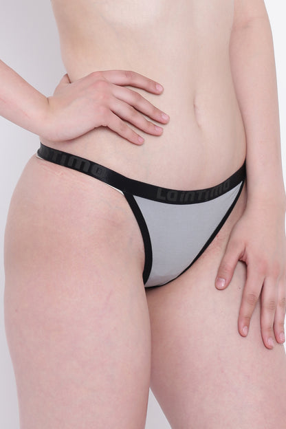 La Intimo Women’s Luxury Beachwear Bikini Lower Thongs - Soft, luxurious thong design for stylish beachwear.