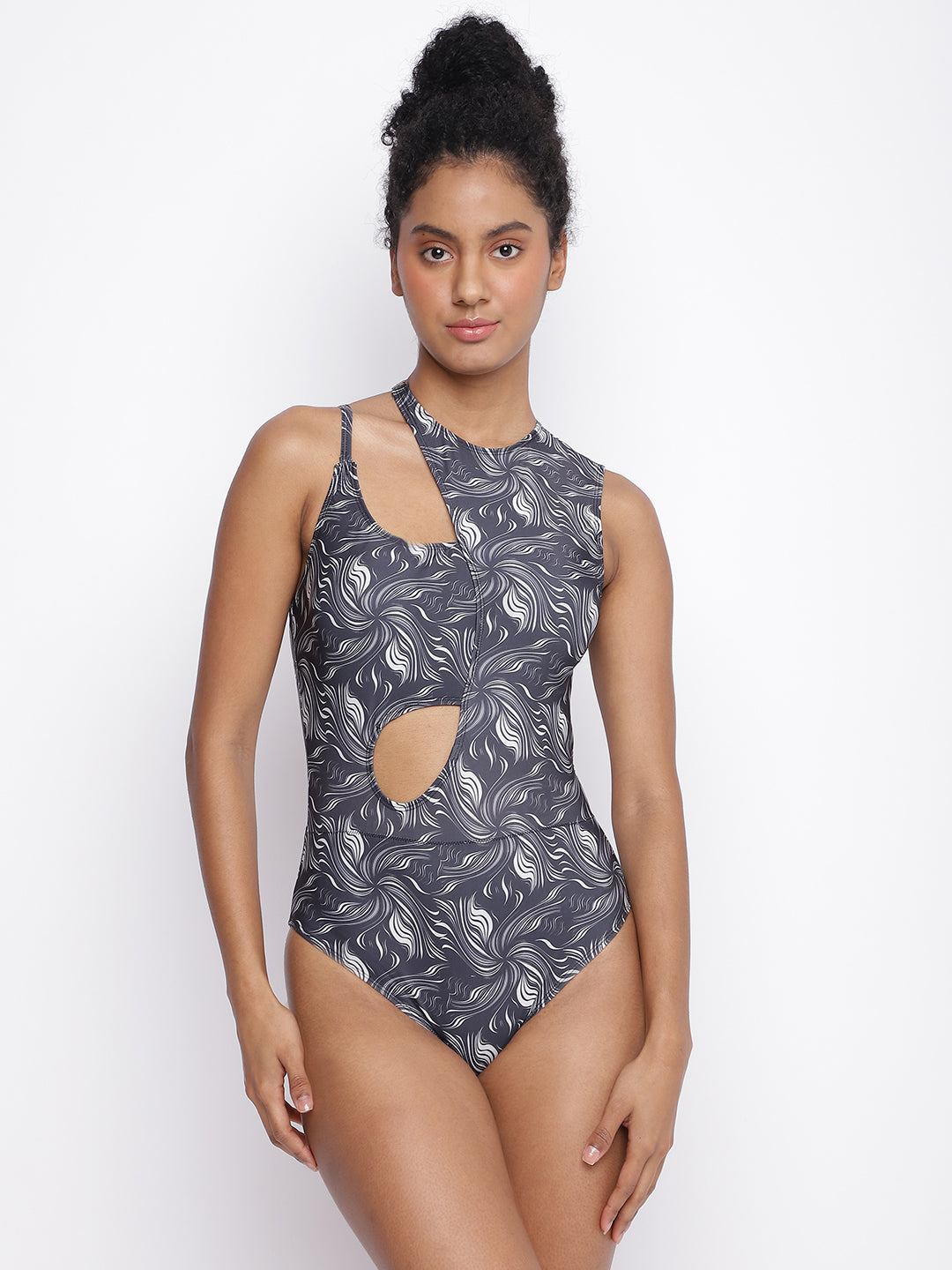 La Intimo luxury women's Monokini with cut and sew detailing, perfect for stylish beach and poolside wear.