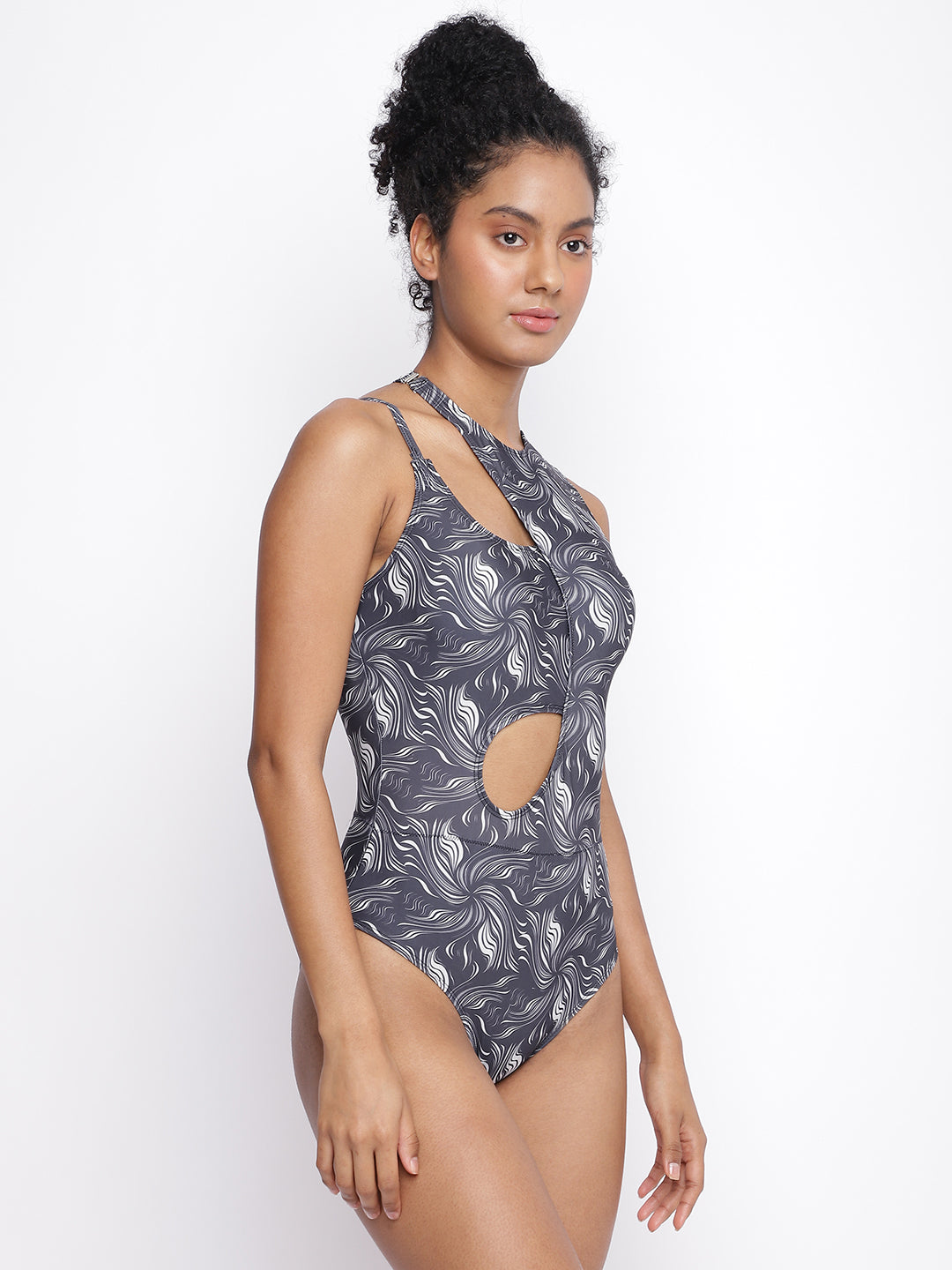 La Intimo luxury women's Monokini with cut and sew detailing, perfect for stylish beach and poolside wear.