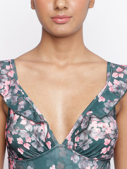 La Intimo luxury women's tie-up Monokini, perfect for stylish beach and poolside wear.