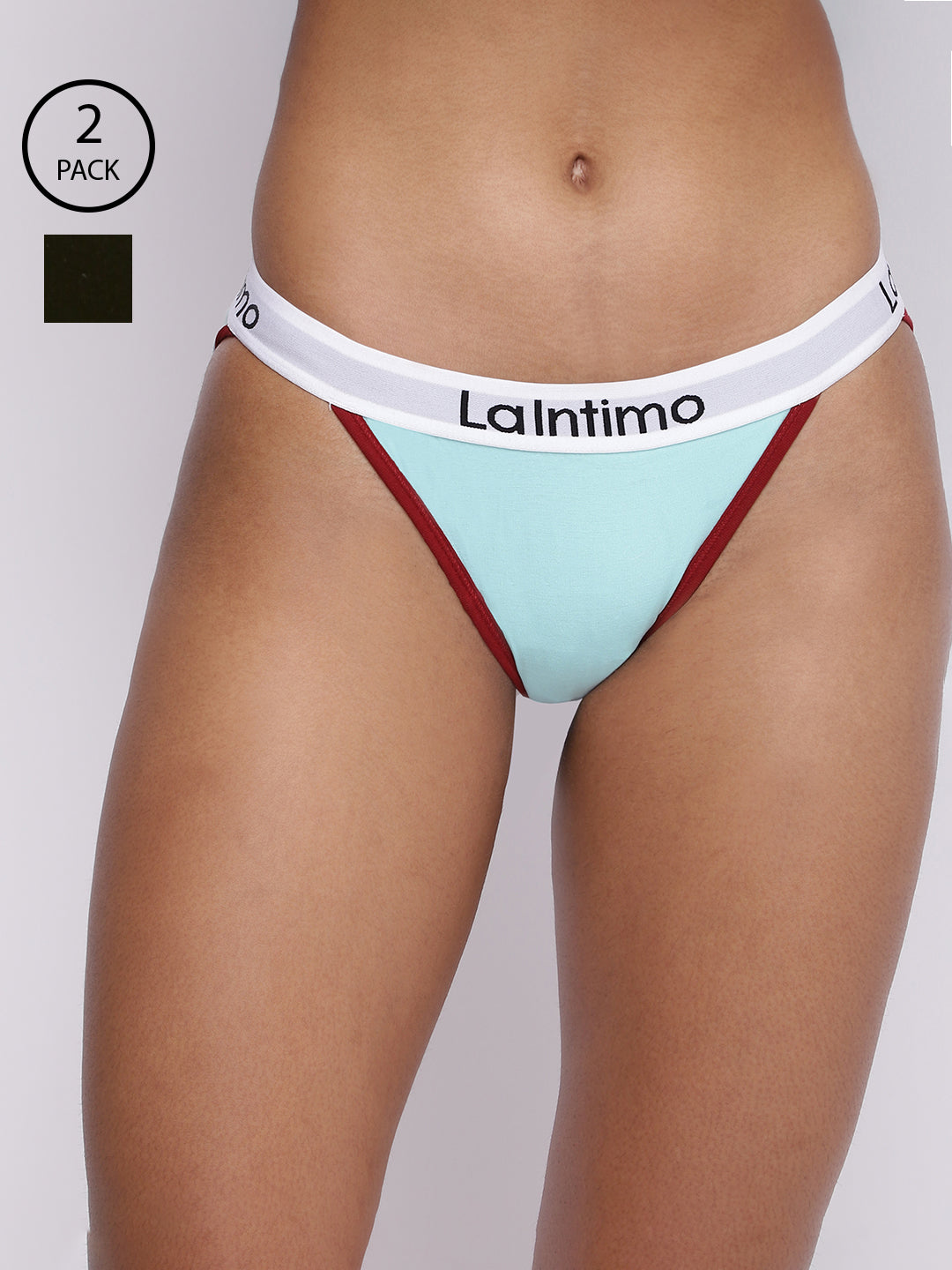 Pack of 2 women's panty briefs by La Intimo, offering comfort and a perfect fit for everyday wear.