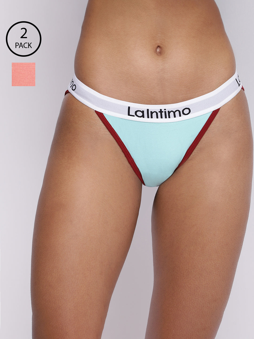 Pack of 2 women's panty briefs by La Intimo, offering comfort and a perfect fit for everyday wear.