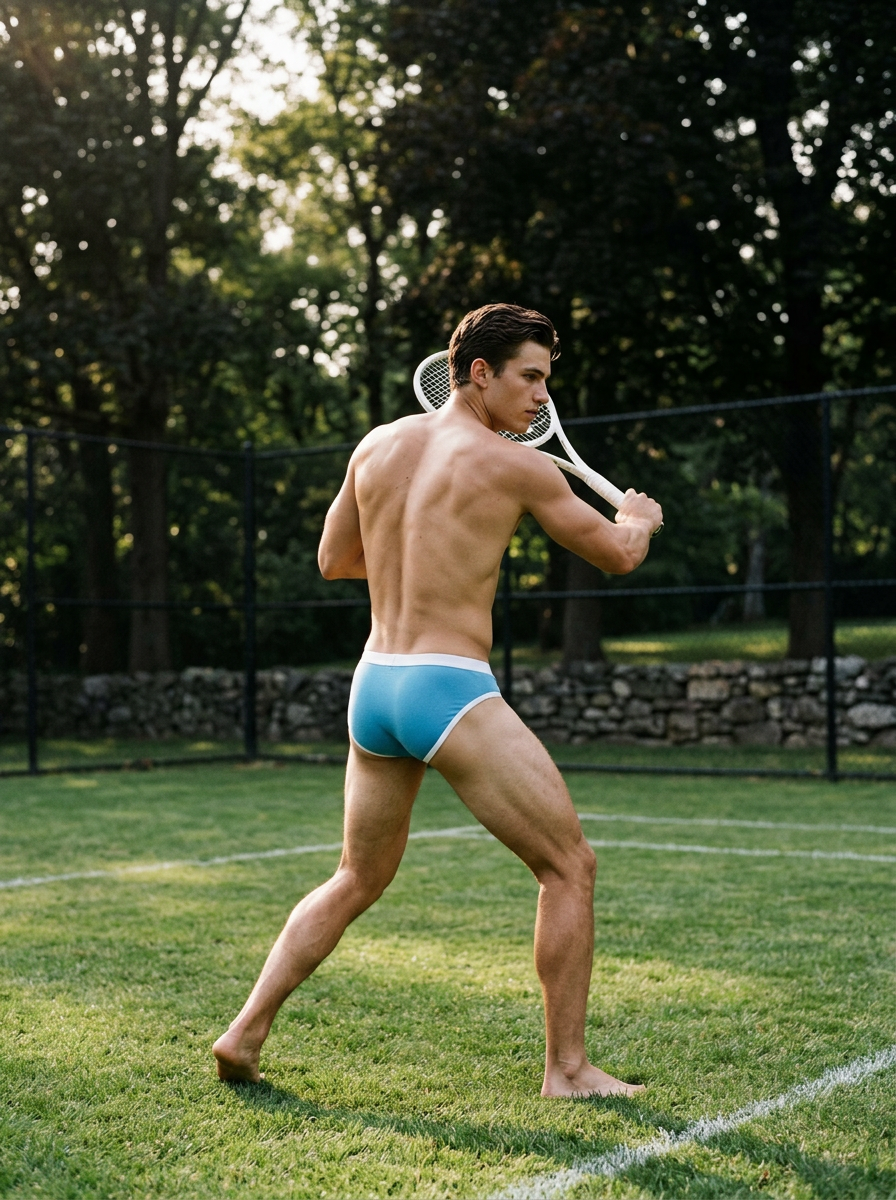 Men's Contrast Waistband Cotton Brief - Archaic