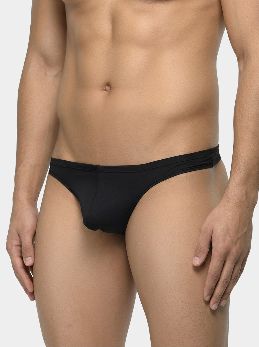 Men's La Intimo Low Waist Semi Seamless Thong - Flash - Red