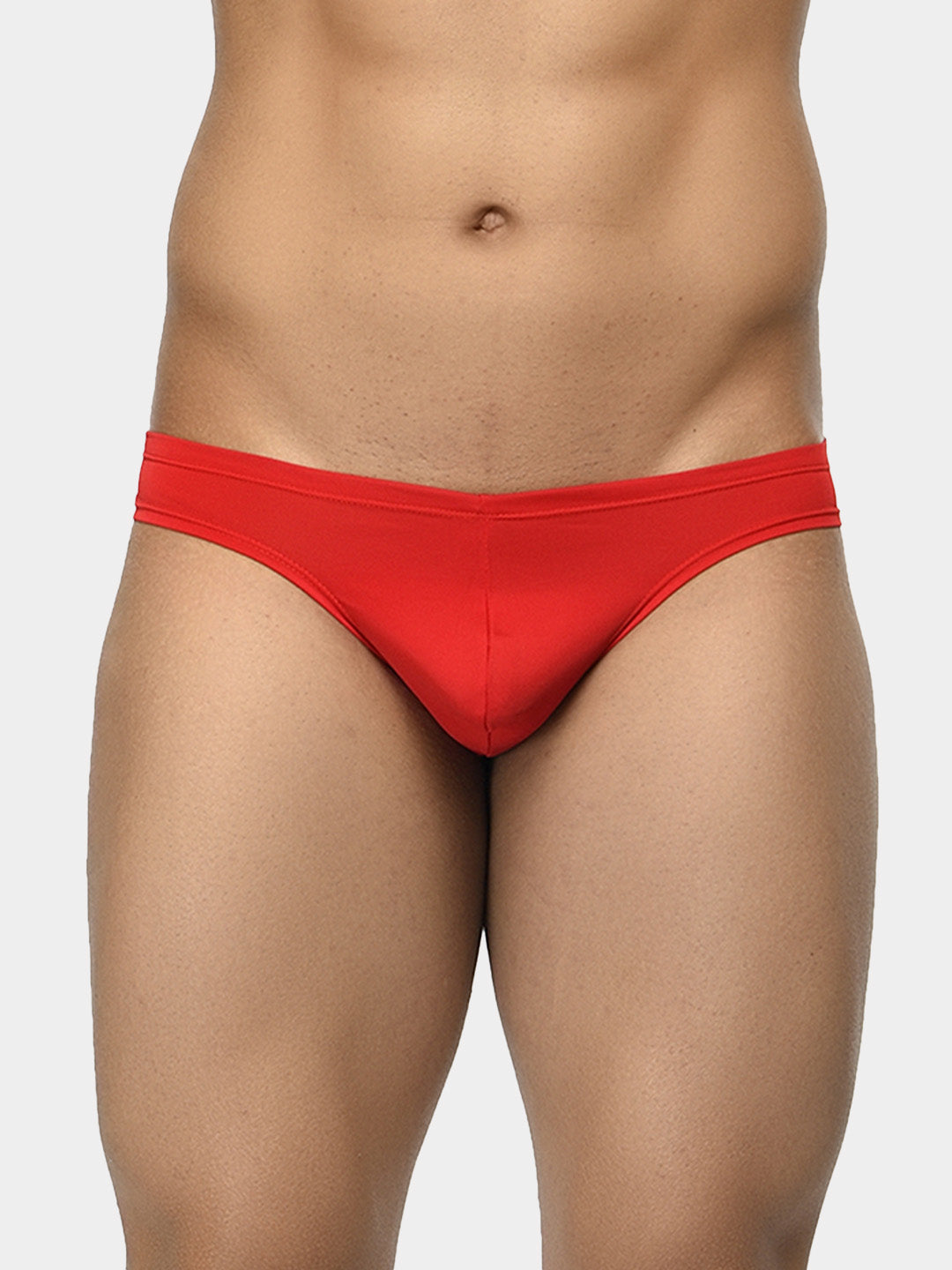 Men's La Intimo Low Waist Semi Seamless Thong - Flash - Red