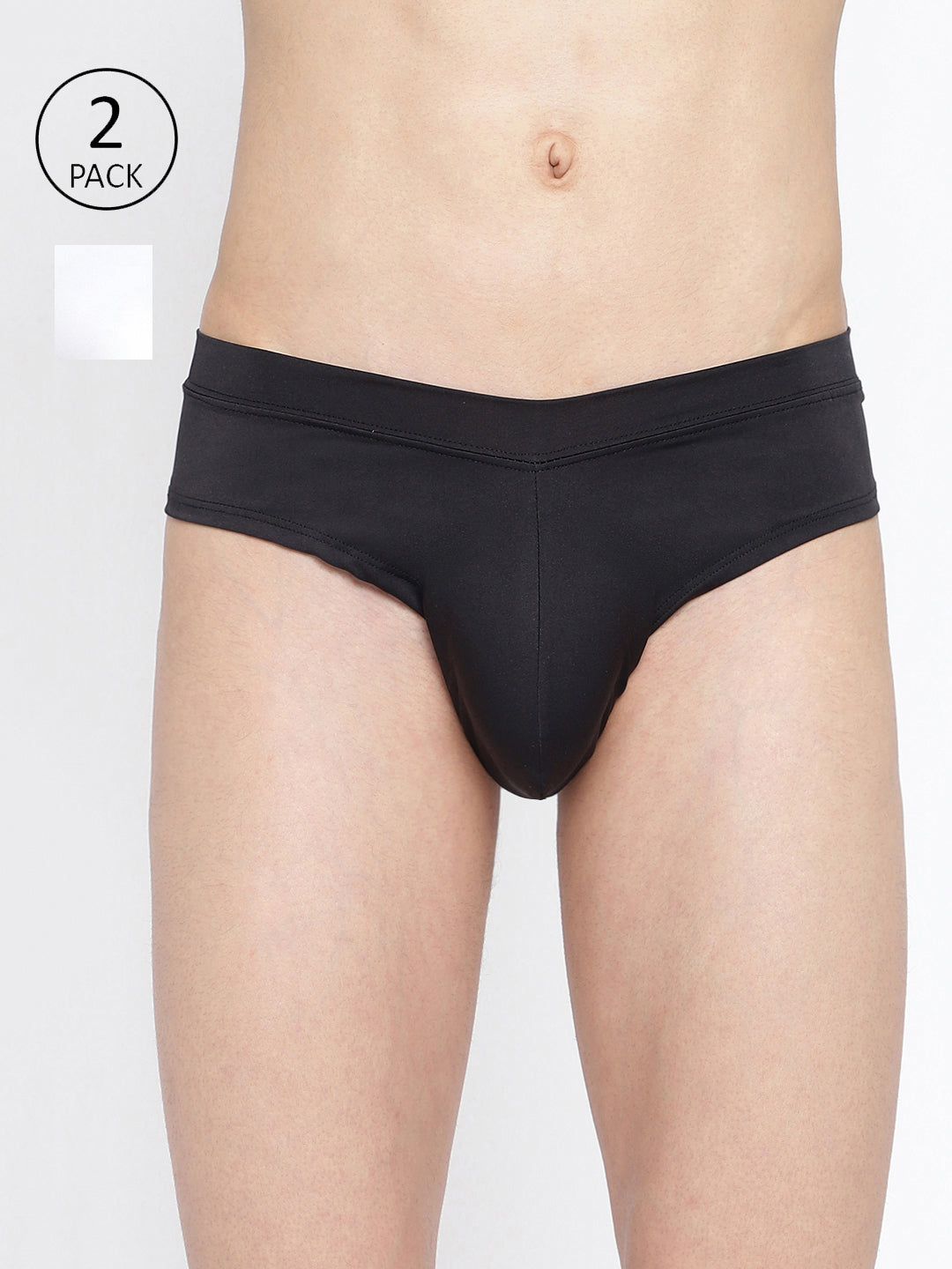 Pack of 2 men's semi-seamless briefs from La Intimo, featuring the Standard Core Collection for superior comfort and style.