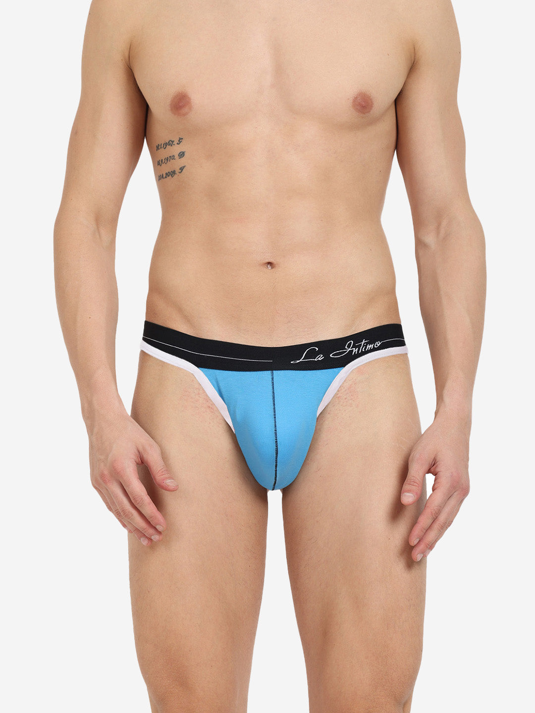 Single pack of men's premium thongs from La Intimo, featuring the Core Collection for superior comfort and style.