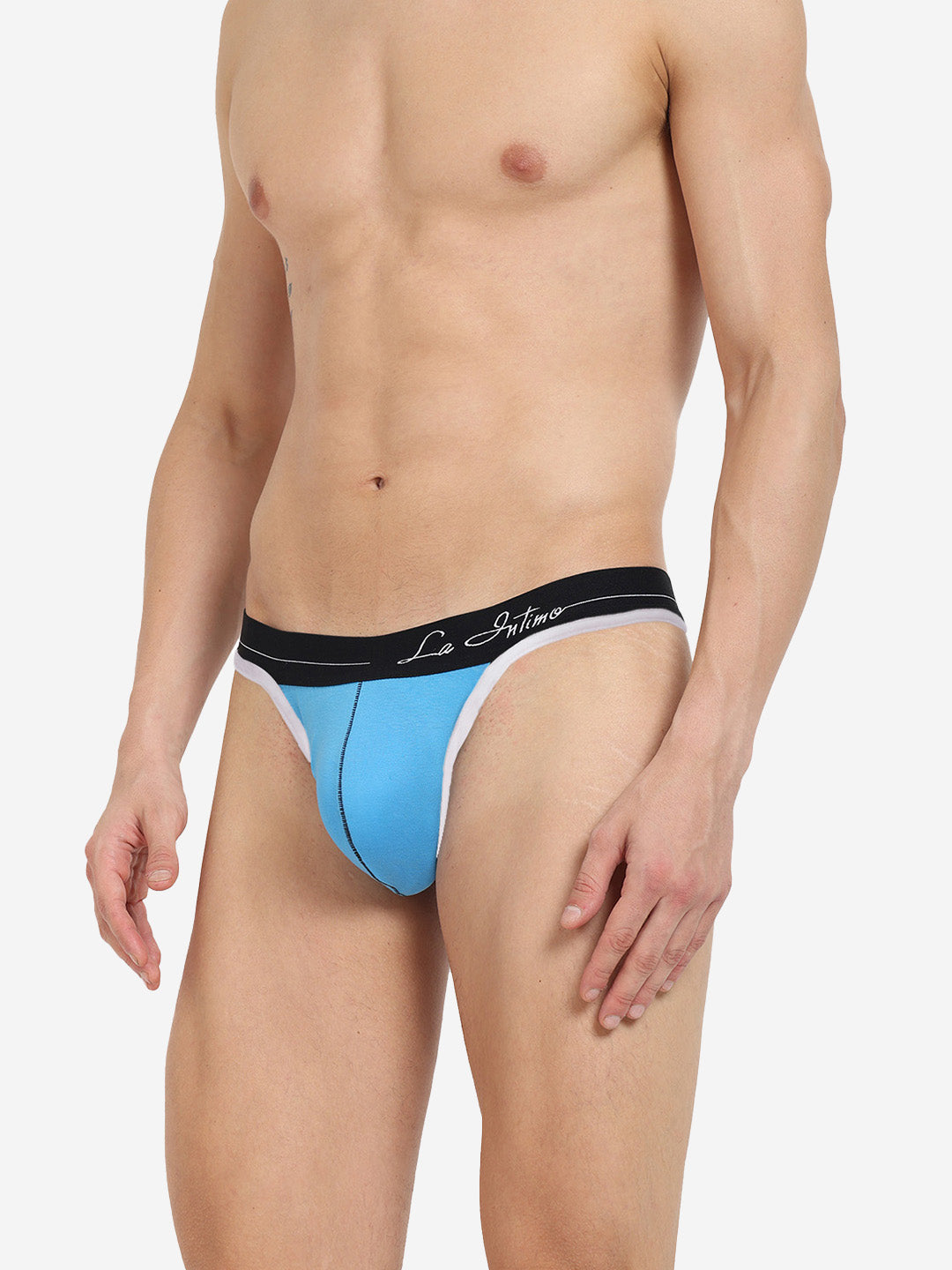 Single pack of men's premium thongs from La Intimo, featuring the Core Collection for superior comfort and style.