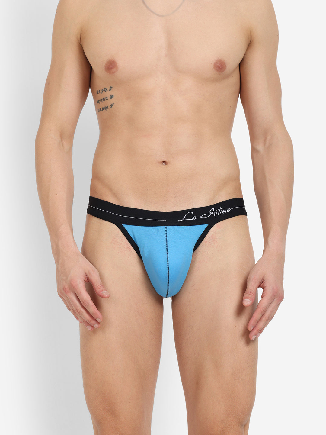 Single pack of men's premium thongs from La Intimo, featuring the Core Collection for superior comfort and style.