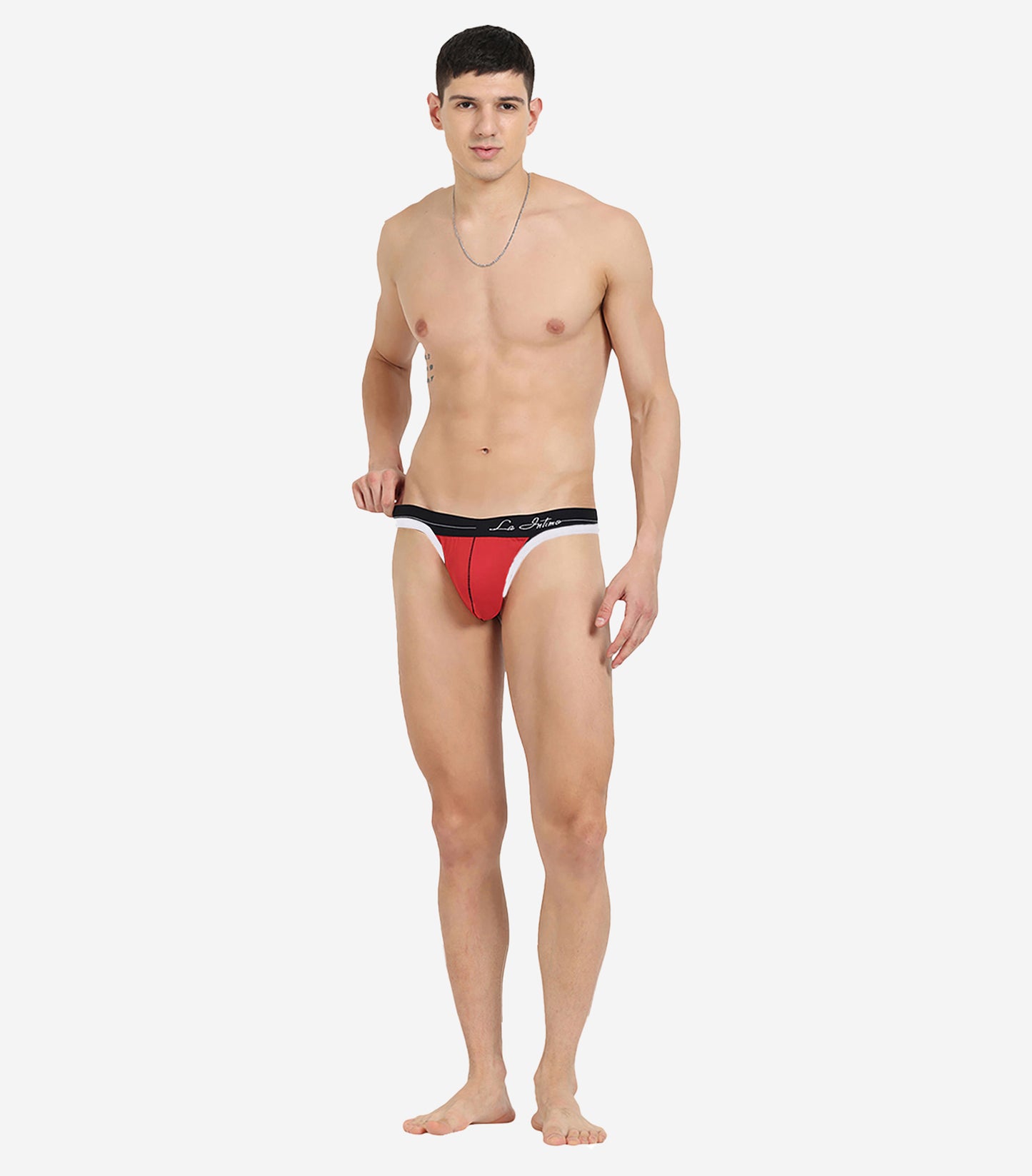 Single pack of men's premium thongs from La Intimo, featuring the Core Collection for superior comfort and style.