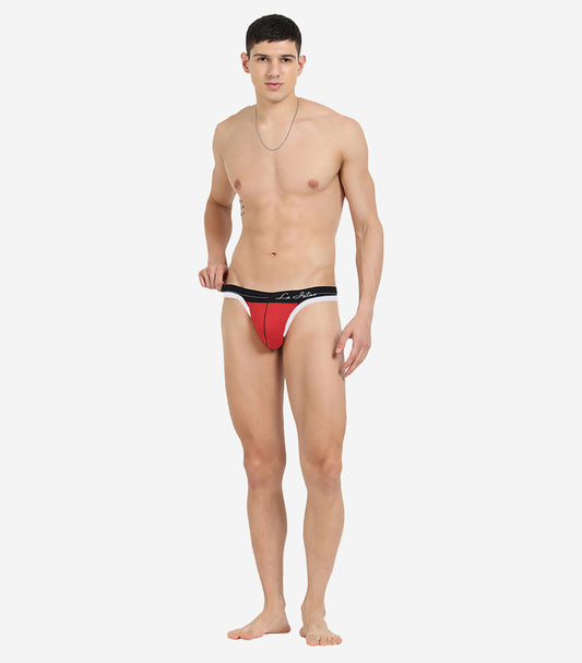 Single pack of men's premium thongs from La Intimo, featuring the Core Collection for superior comfort and style.