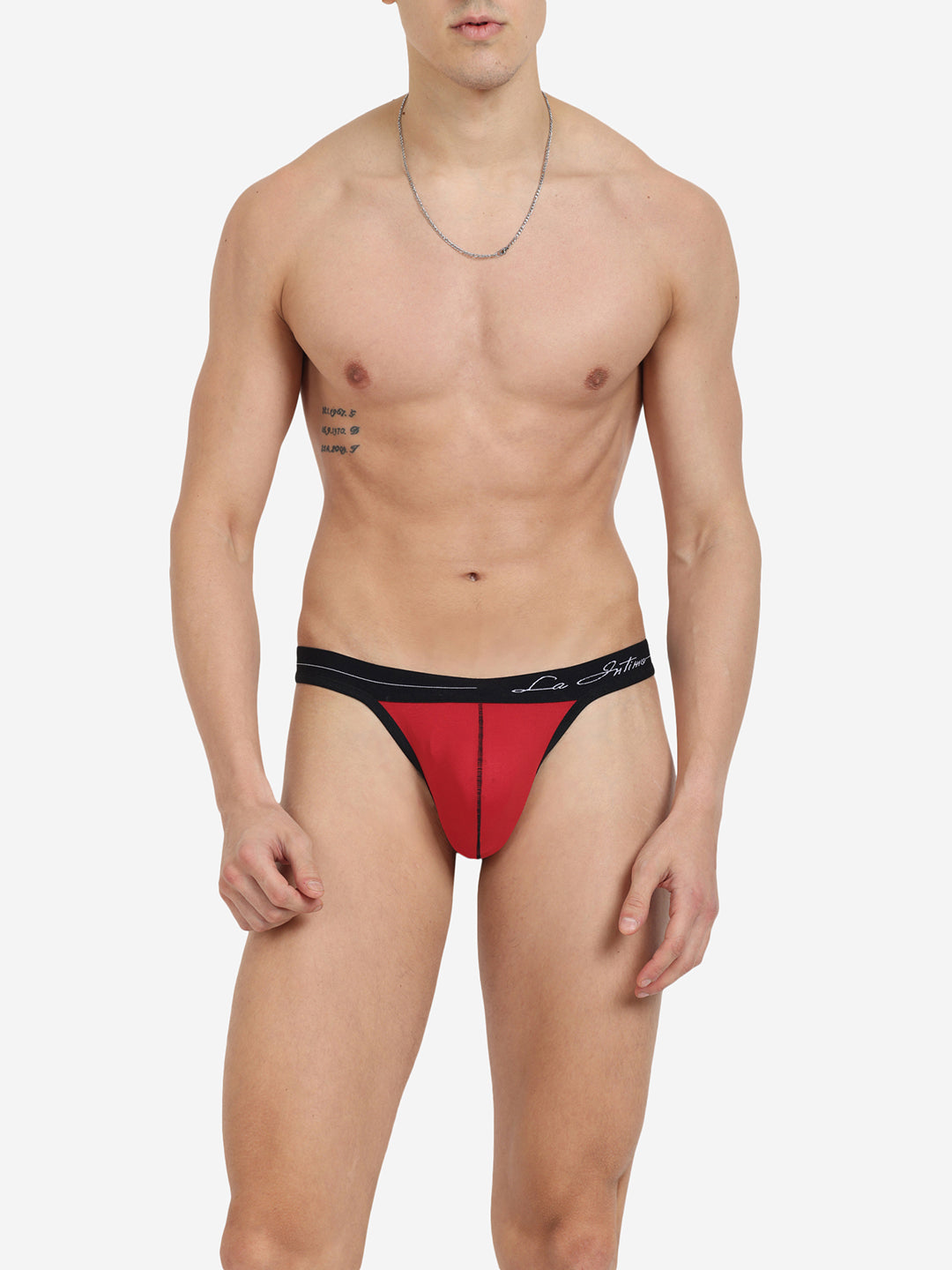 Single pack of men's premium thongs from La Intimo, featuring the Core Collection for superior comfort and style.