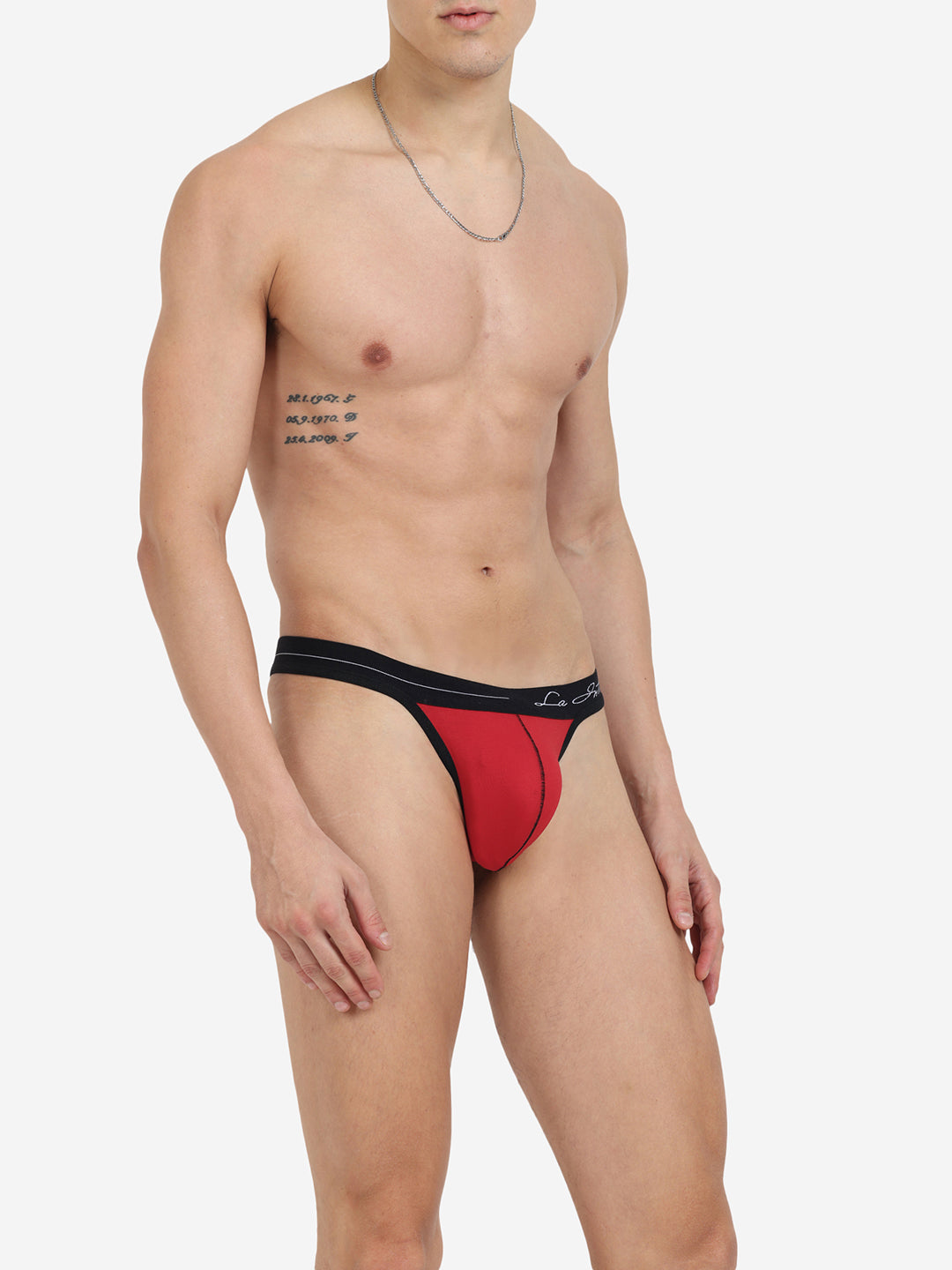 Single pack of men's premium thongs from La Intimo, featuring the Core Collection for superior comfort and style.