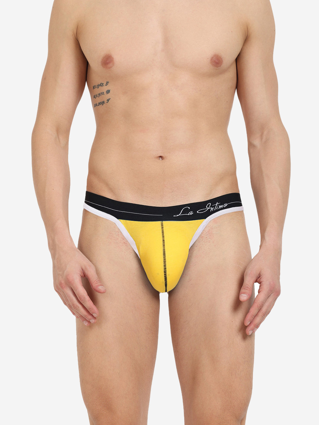 Single pack of men's premium thongs from La Intimo, featuring the Core Collection for superior comfort and style.