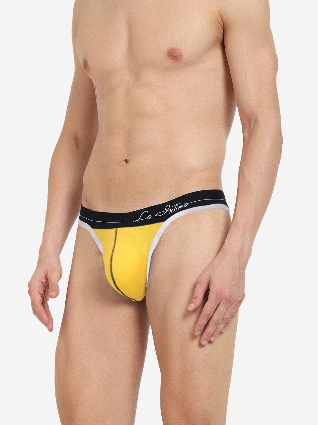 Single pack of men's premium thongs from La Intimo, featuring the Core Collection for superior comfort and style.