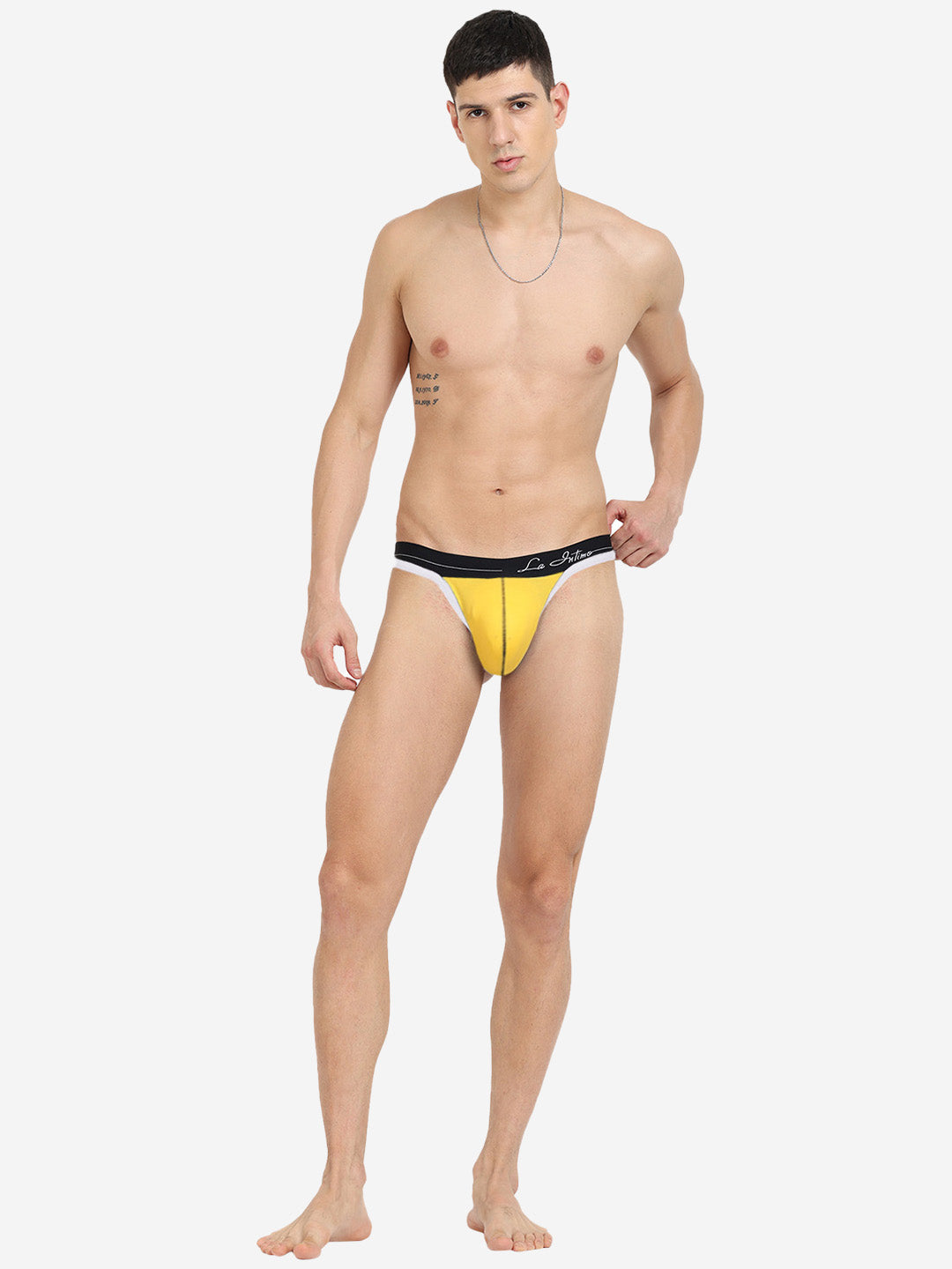 Single pack of men's premium thongs from La Intimo, featuring the Core Collection for superior comfort and style.