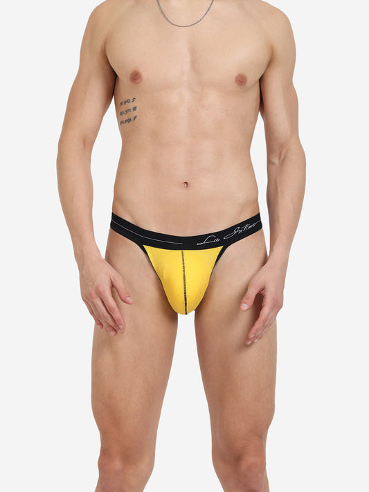 Single pack of men's premium thongs from La Intimo, featuring the Core Collection for superior comfort and style.