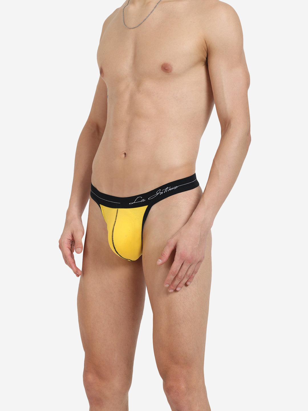 Single pack of men's premium thongs from La Intimo, featuring the Core Collection for superior comfort and style.