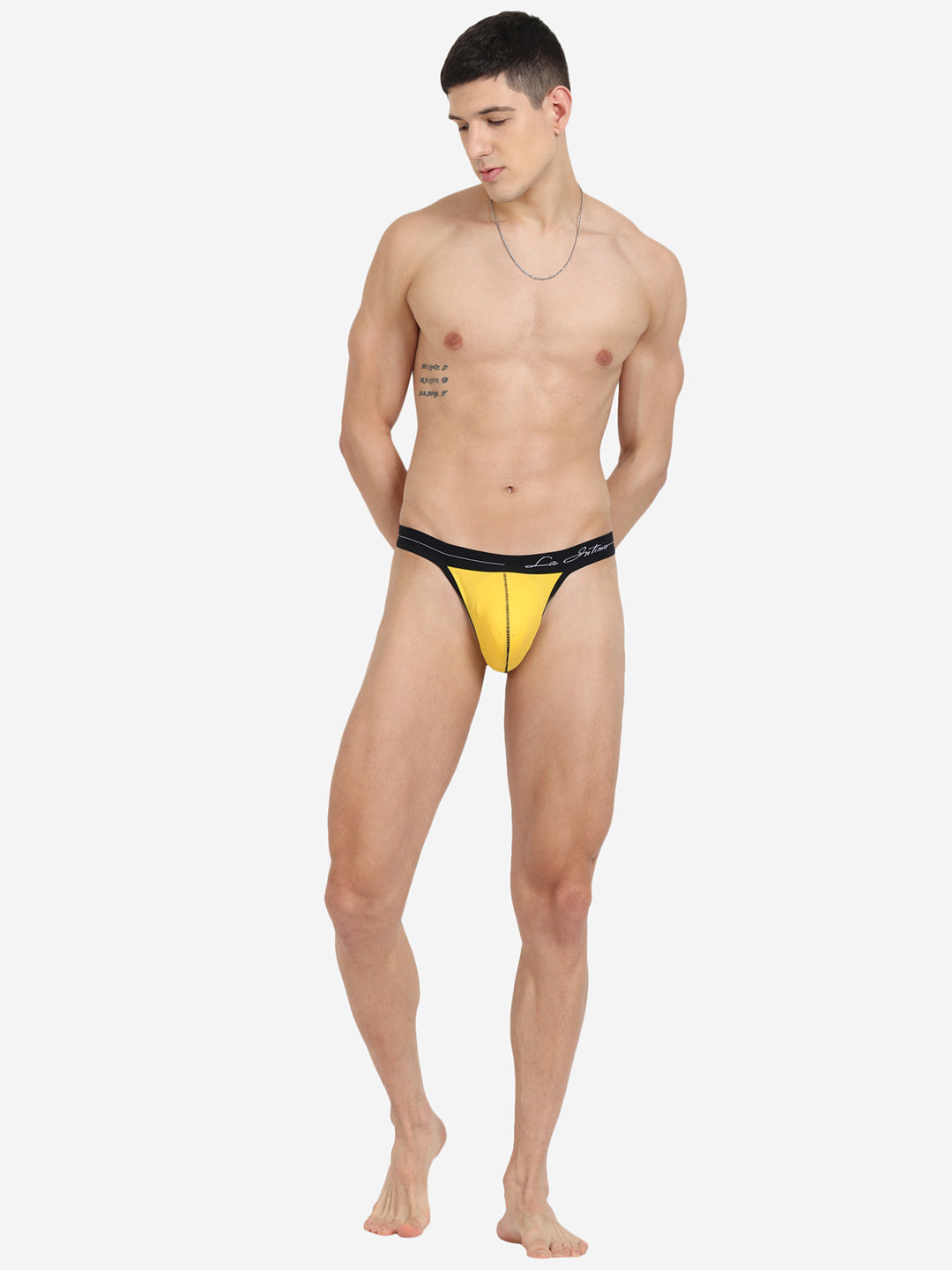 Single pack of men's premium thongs from La Intimo, featuring the Core Collection for superior comfort and style.