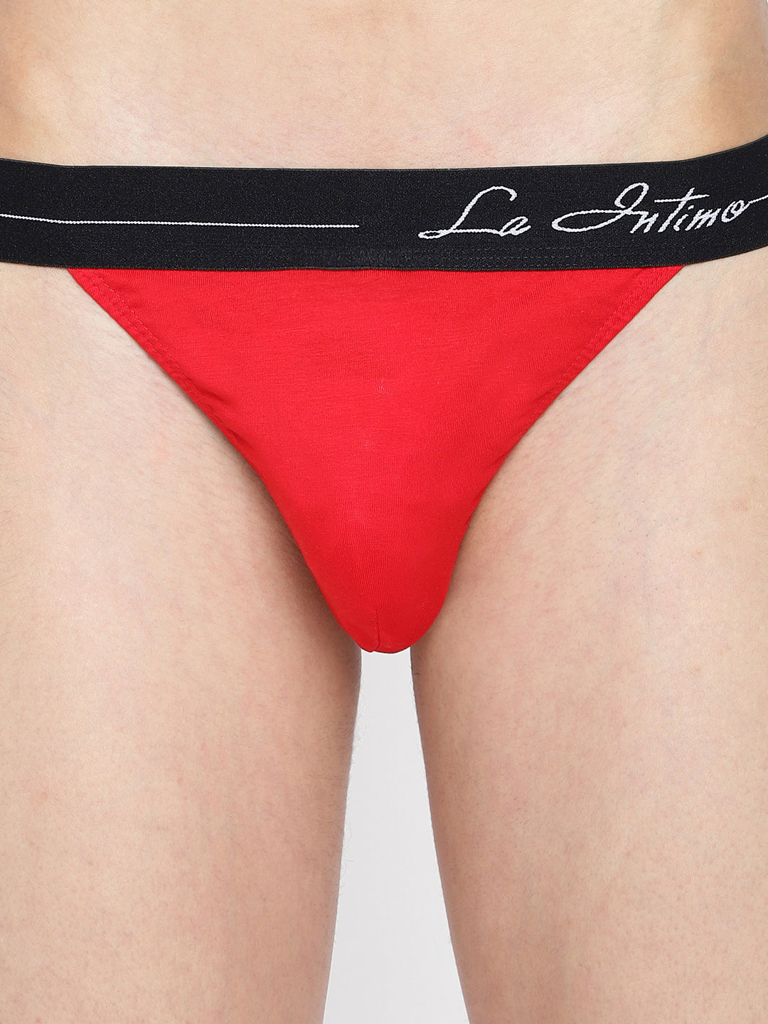 Single pack of men's thongs from La Intimo, featuring the Standard Core Collection for superior comfort and style.